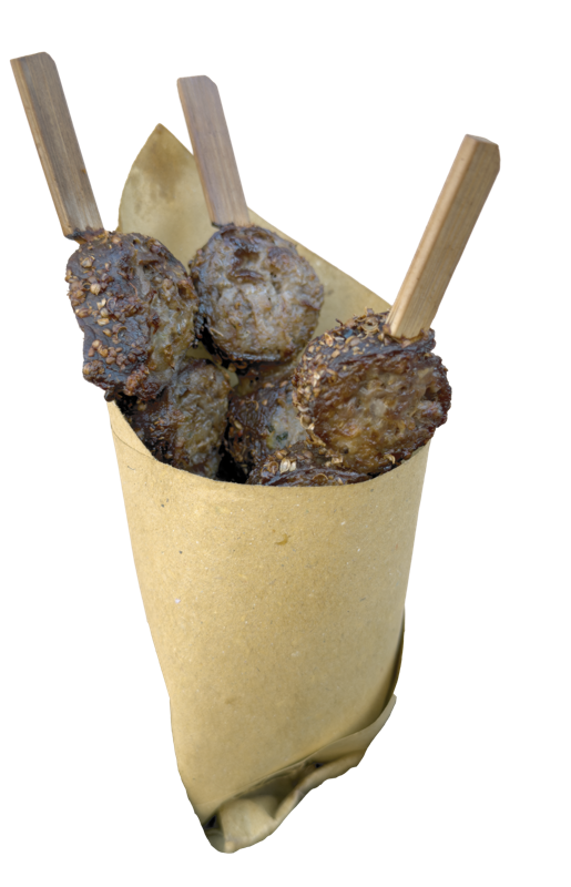 Arrosticini di Tordo Matto in cartoccio